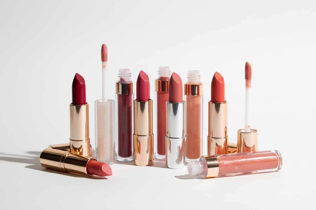 Læbestift og gloss