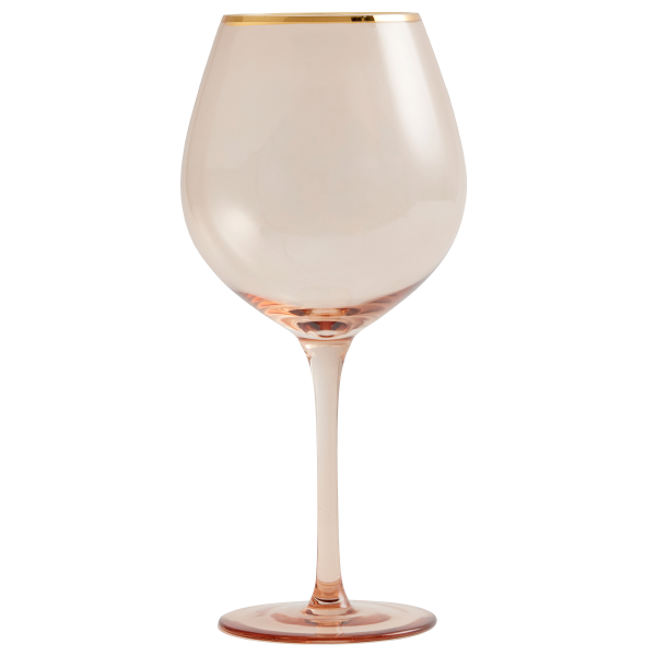 Vinglas med guldkant