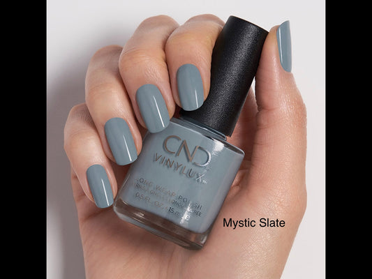 CND Vinylux lak - Sølv og grå nuancer