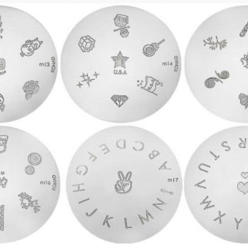 Stamping nail art sæt - Lille
