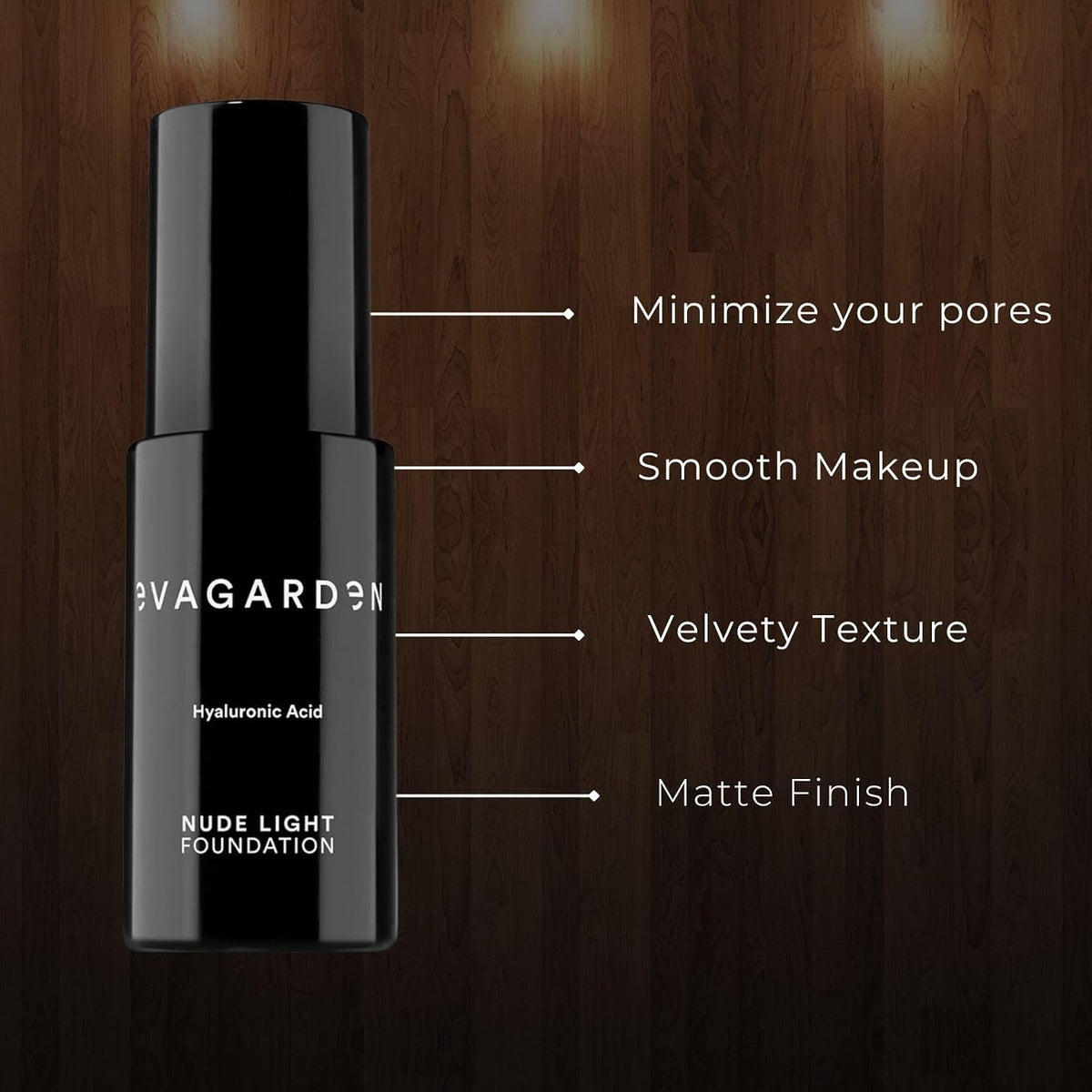 Evagarden Nude Light Foundation - flere farver